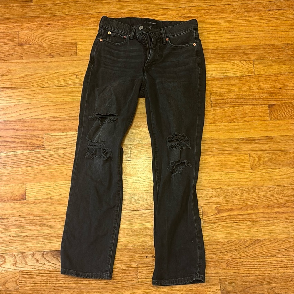 Lucky Brand Zoe High Rise Straight Jeans